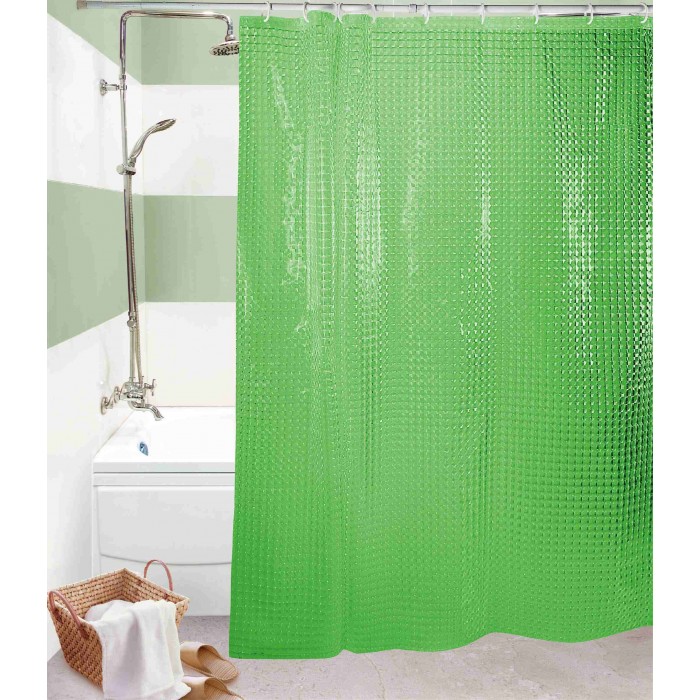  King Diamond International Шторы для ванн 180х180 см - Зеленый