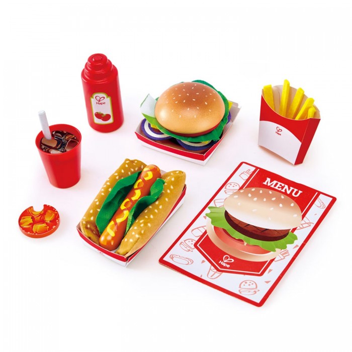 Hape Игровой набор Fast Food custom buy disposable takeaway biodegradable paper fast food packaging