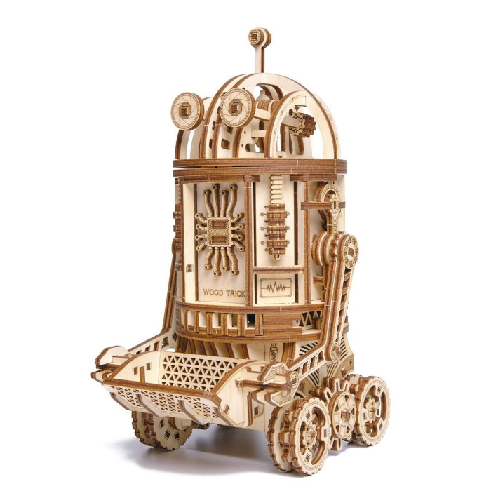 Wood Trick Механическая деревянная сборная модель Космический робот Уборщик