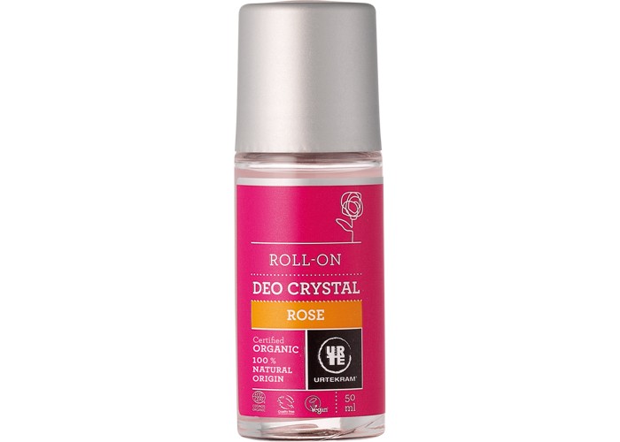Urtekram Шариковый дезодорант-кристалл Роза 50 мл дезодорант кристалл ecodeo с лакучей для мужчин 60 г