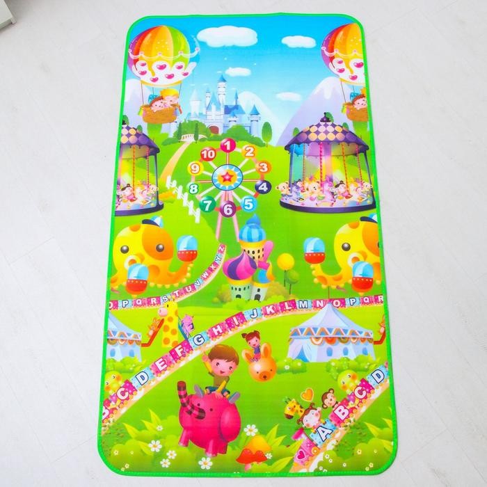 Игровые коврики Игровой коврик Крошка Я на фольгированной основе Карусель 177х100 см
