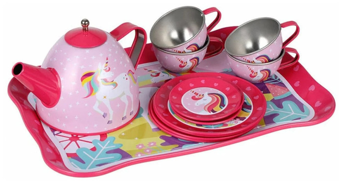 ролевые игры mary poppins чайный набор зайка 14 предметов Ролевые игры Mary Poppins Набор металлической посуды Единорог (15 предметов)