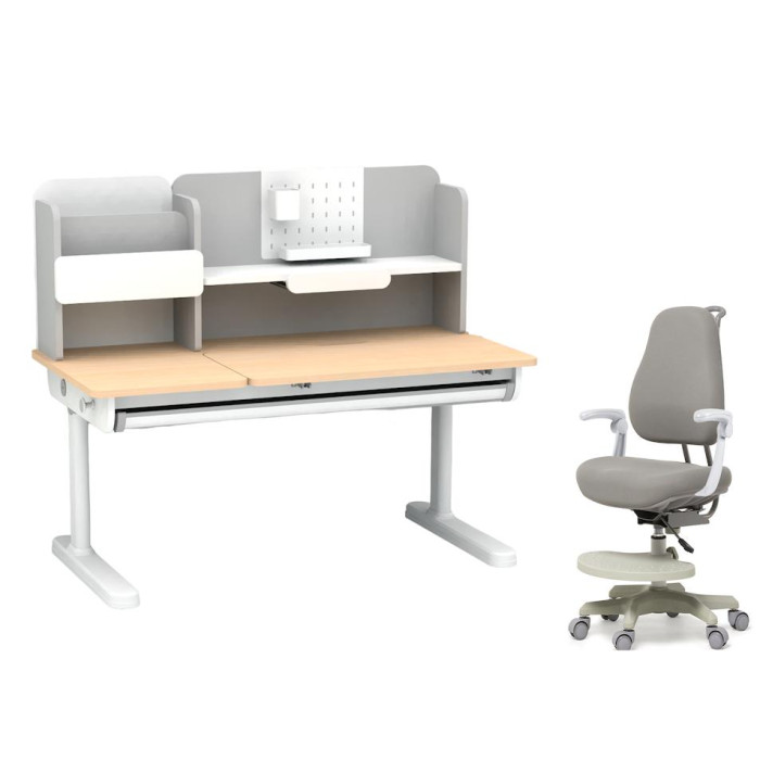 

Cubby Комплект парта Ginepro Grey + кресло с подлокотниками Paeonia Grey, Комплект парта Ginepro Grey + кресло с подлокотниками Paeonia Grey