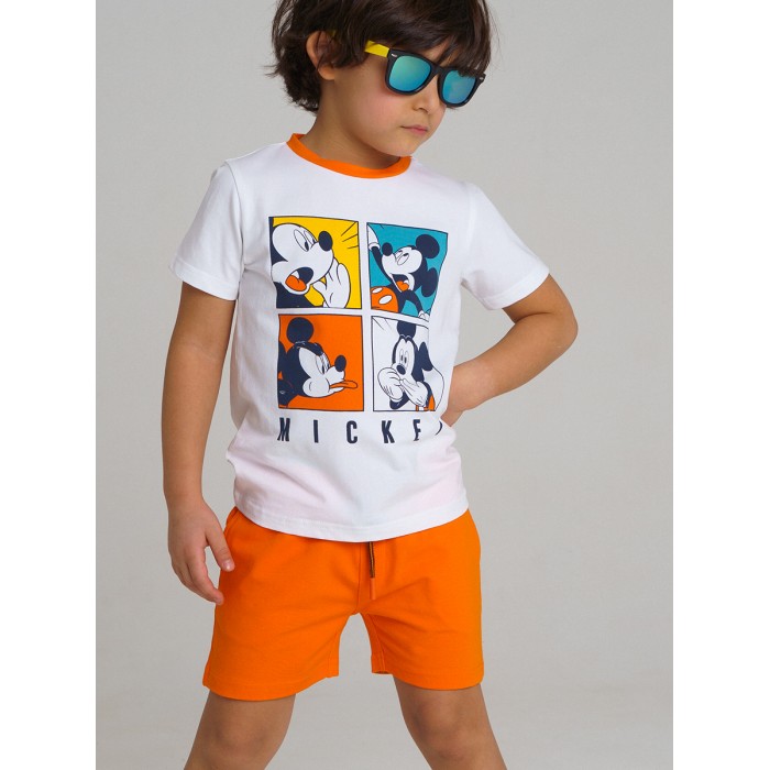 цена Комплекты детской одежды Playtoday Комплект трикотажный для мальчиков футболка и шорты 1213230
