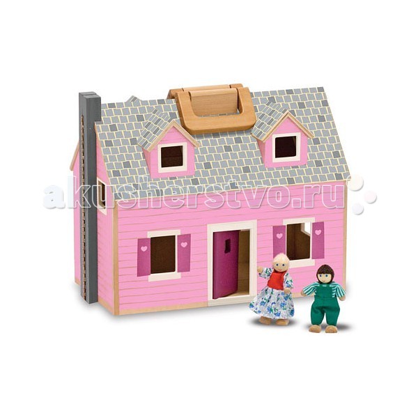 Деревянные игрушки Melissa & Doug Создай свой мир Дом для кукол