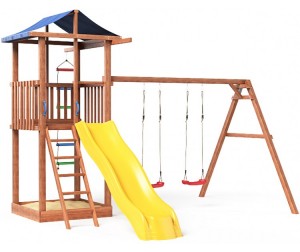 Детские деревянные игровые площадки и комплексы для дачи