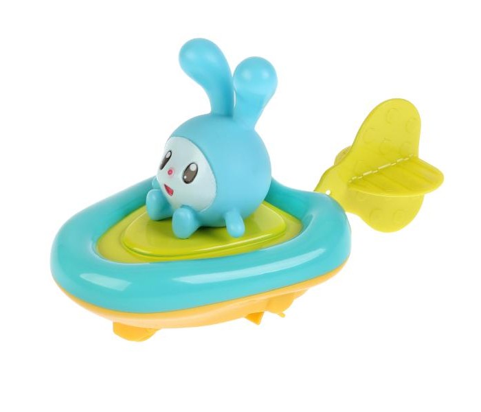 Капитошка Игрушка для ванны пластизоль Малышарики Лодка и Крошик 5.5 см STB1-ML - фото 1