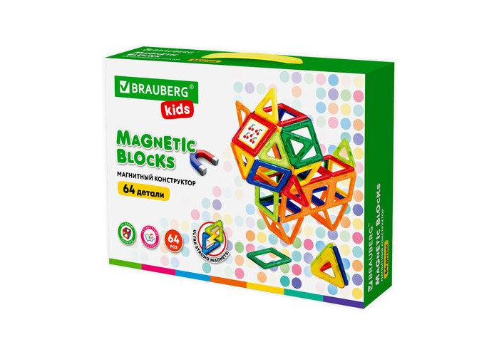 

Конструктор Brauberg магнитный Big Magnetic Blocks-64 (64 детали), магнитный Big Magnetic Blocks-64 (64 детали)