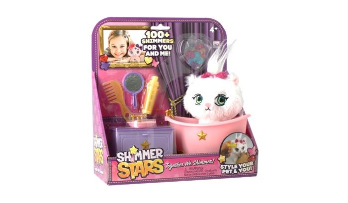цена Игровые наборы Shimmer Stars Набор с кошечкой Ванная комната
