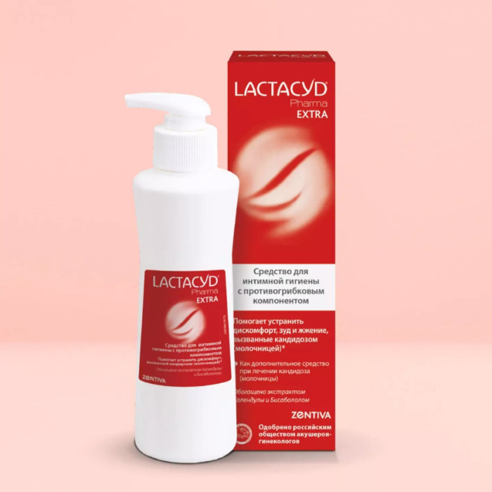 Гигиена для мамы Lactacyd Гель для интимной гигиены Lactacyd Pharma Extra, 250 мл