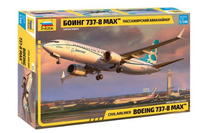 Звезда Сборная модель Пассажирский авиалайнер Боинг 737-8 Max