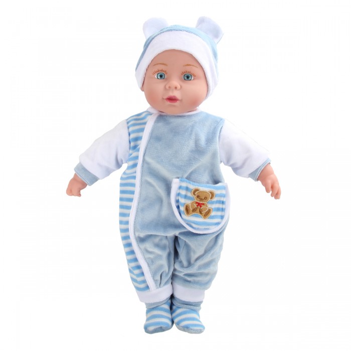 Куклы и одежда для кукол Lisa Doll Кукла интерактивная в голубом 40 см