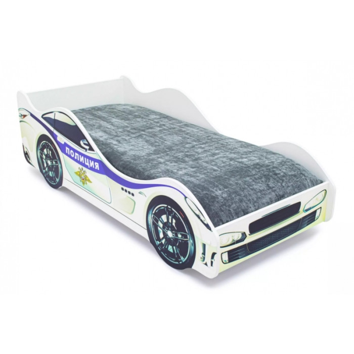 Кровати для подростков Бельмарко машина Полиция с подъемным механизмом