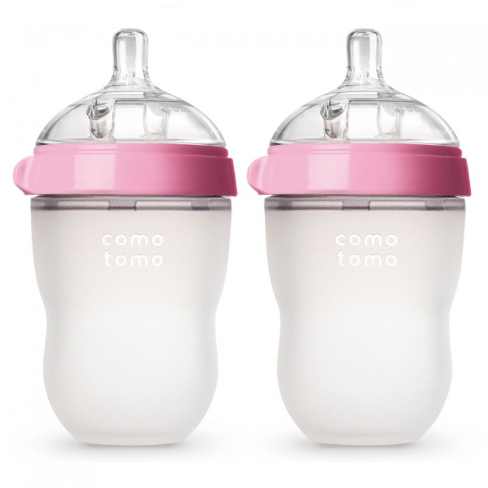 Бутылочка Comotomo Natural Feel Baby Bottle 250 мл 3-6 мес. 2 шт. headstart куколка в бутылочке baby secrets bottle surprise