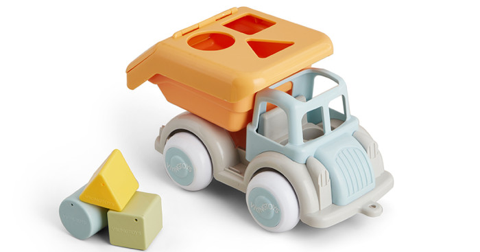 Каталка-игрушка Viking Toys Машинка Ecoline сортер с кубиками