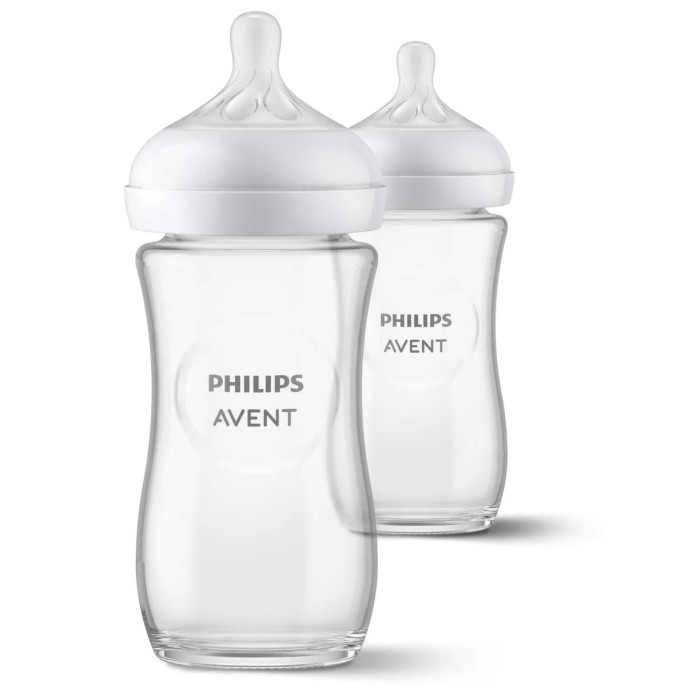 Бутылочка Philips Avent  для кормления Natural Response с 1 мес. 240 мл 2 шт. SCY933/02 соска philips avent с потоком для новорожденного natural 2 0 2шт 1 отверстие scf041 27