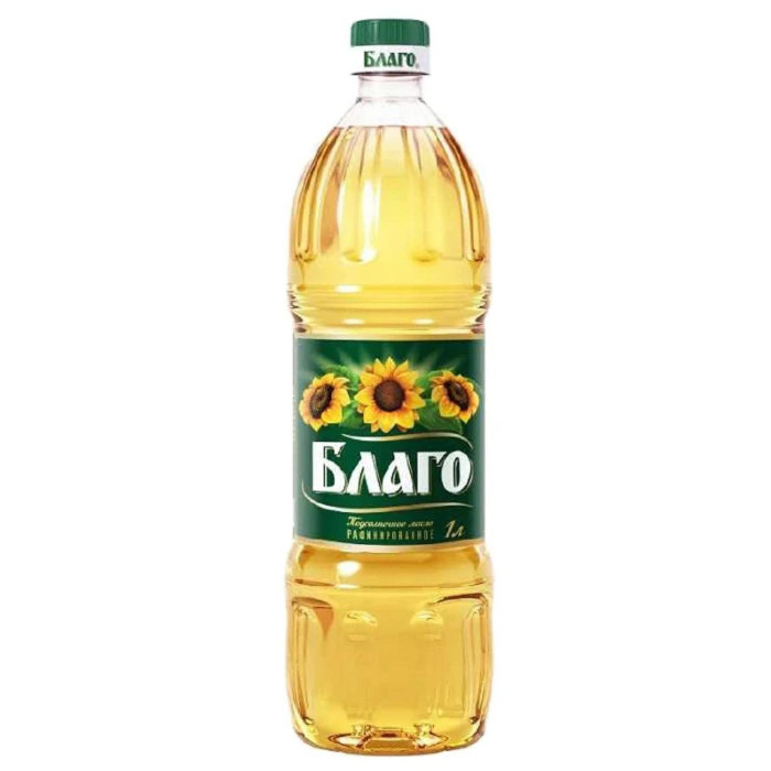 Благо Масло Подсолнечное рафинированное дезодорированное 1 л ...