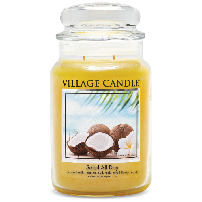 

Village Candle Ароматическая свеча большая Солнечный День, Ароматическая свеча большая Солнечный День