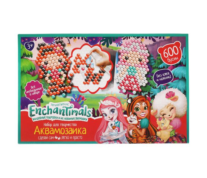 

Multiart Набор для детского творчества Enchantimals 600 бусин, Набор для детского творчества Enchantimals 600 бусин