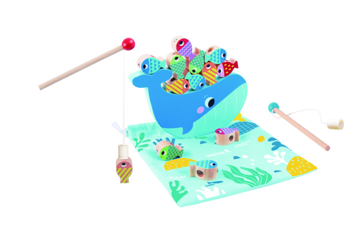 Деревянная игрушка Tooky Toy Мультифункциональная игра Рыбалка