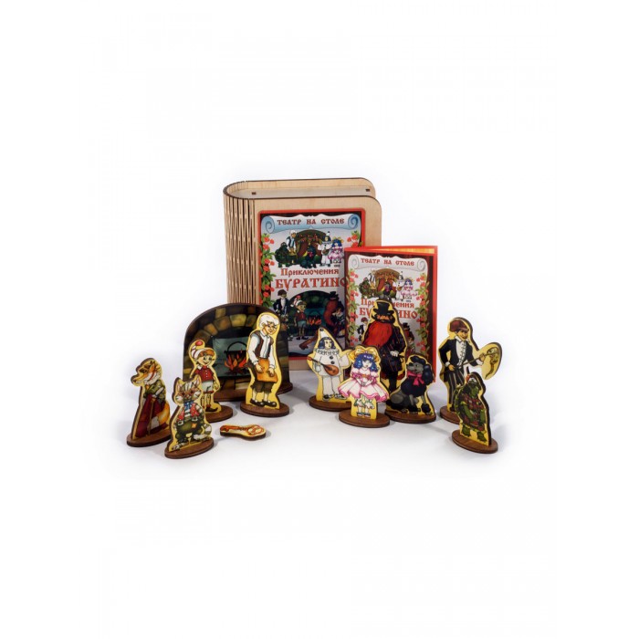 Деревянная игрушка Нескучные Игры Театр на столе Приключения Буратино утиные истории приключения в дудлбурге
