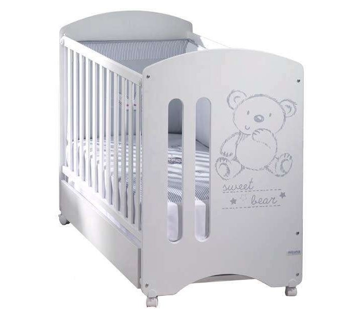 Детские кроватки Micuna Sweet Bear 120х60 с матрасом Sleepy 117х59х10 ящик для кровати micuna 120 60 cp 949 wood