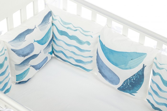 Комплекты в кроватку Forest kids Cute Whale (13 предметов) цена и фото