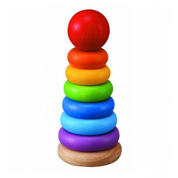 фото Развивающая игрушка plan toys классическая деревянная пирамидка