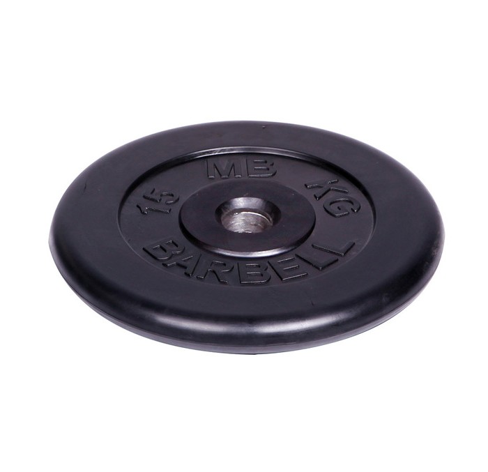 Спортивный инвентарь MB Barbell Диск обрезиненный d 51 мм 15 кг диск обрезиненный с хватом dfc 15 кг диаметр 51 мм