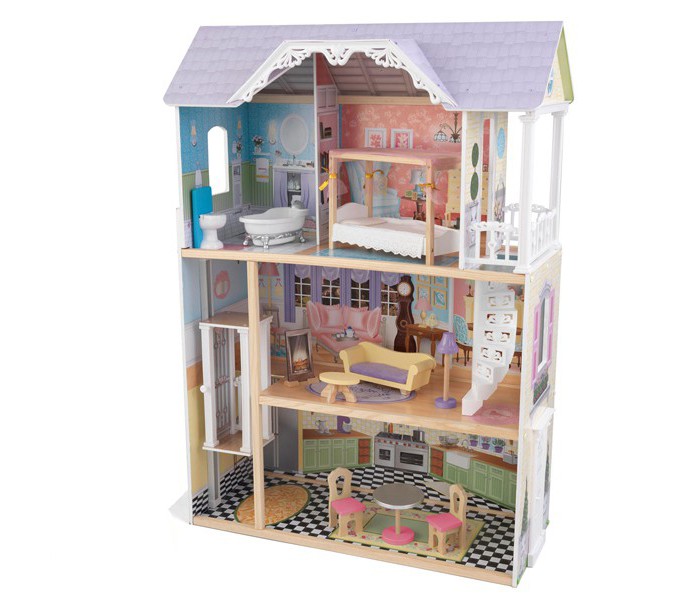 Кукольные домики и мебель KidKraft Кукольный домик Кэйли 30 см с мебелью кукольные домики и мебель kidkraft кукольный домик шарллота