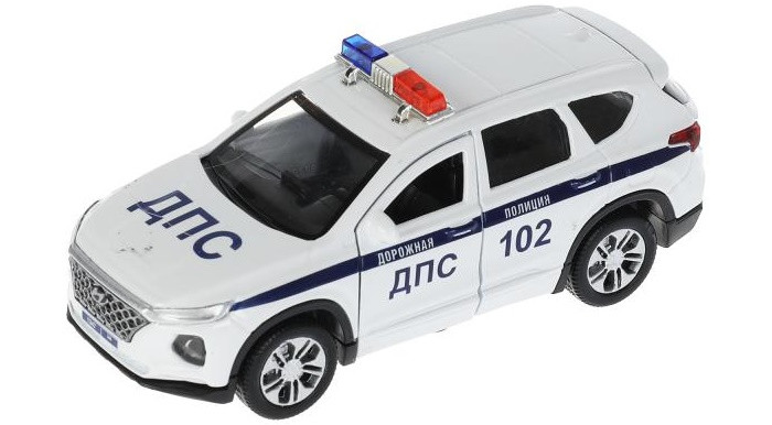 Машины Технопарк Машина Hyundai Santafe Полиция 12 см машины технопарк машина металлическая hyundai solaris полиция 12 см