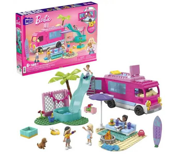 Конструктор Mattel Дом на колесах Mega Wonder Barbie Dream Camper Adventure