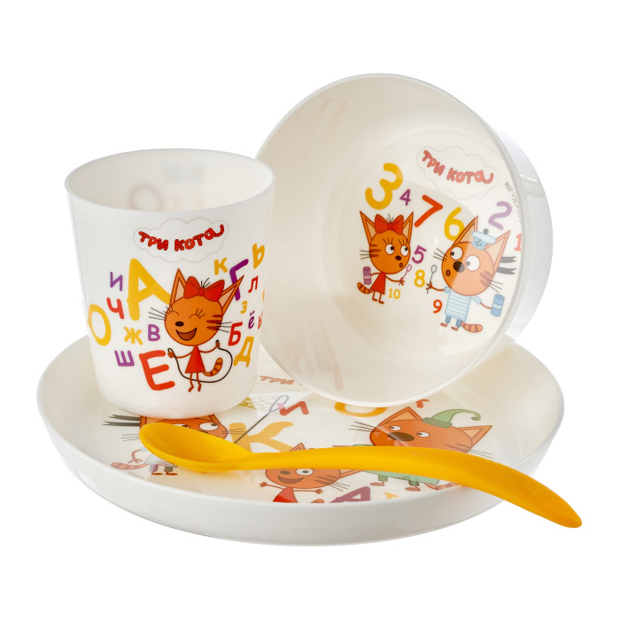 ROXY-KIDS Набор детской посуды Три Кота Обучайка