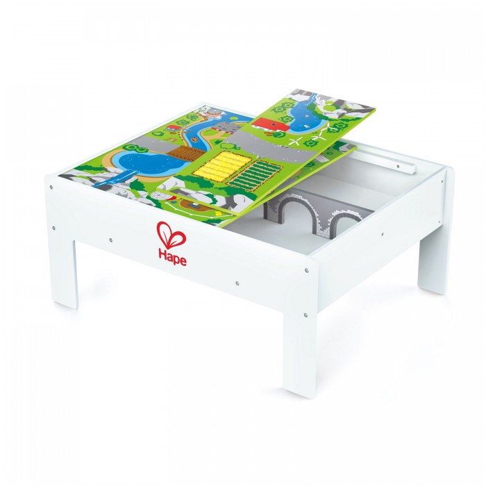 Hape Двусторонний стол с системой хранения игровой стол для ж д с коробкой для хранения hape e3823 hp