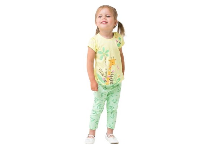 Комплекты детской одежды Crockid Комплект для девочки (футболка, брюки) КР 2742 брюки и джинсы crockid брюки для девочки кр 400001