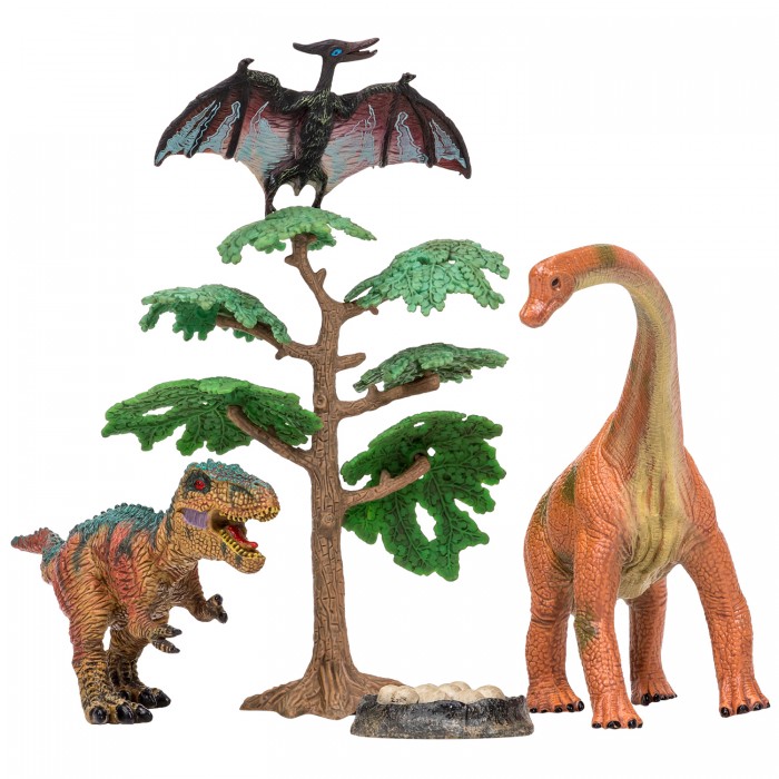 Игровые фигурки Masai Mara Набор Динозавры и драконы для детей Мир динозавров (5 предметов) MM206-020 набор фигурок masai mara динозавры mm206 017 masai mara