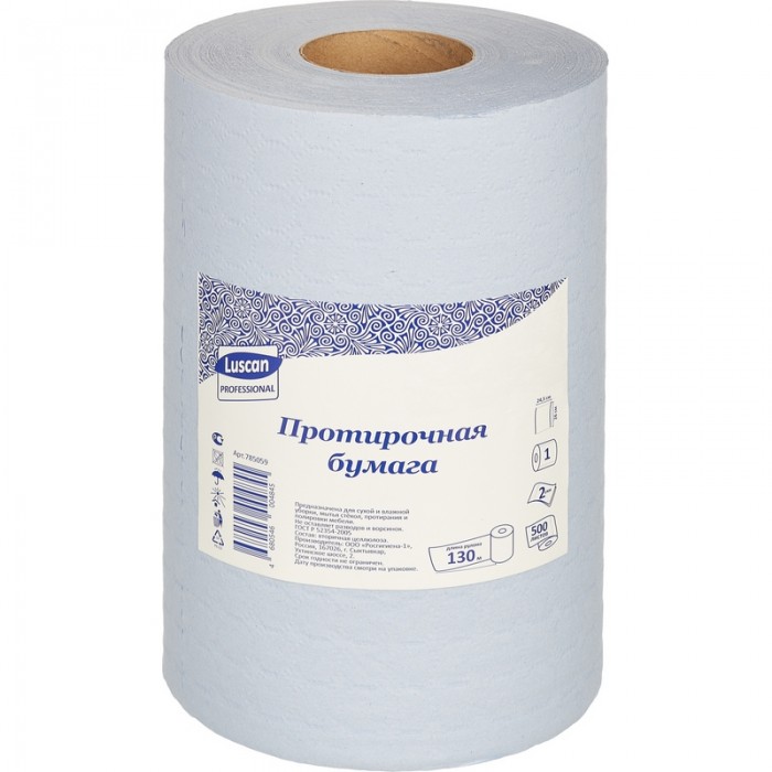 

Luscan Professional Бумага протирочная 2-х слойная 500 листов 130 м, Professional Бумага протирочная 2-х слойная 500 листов 130 м