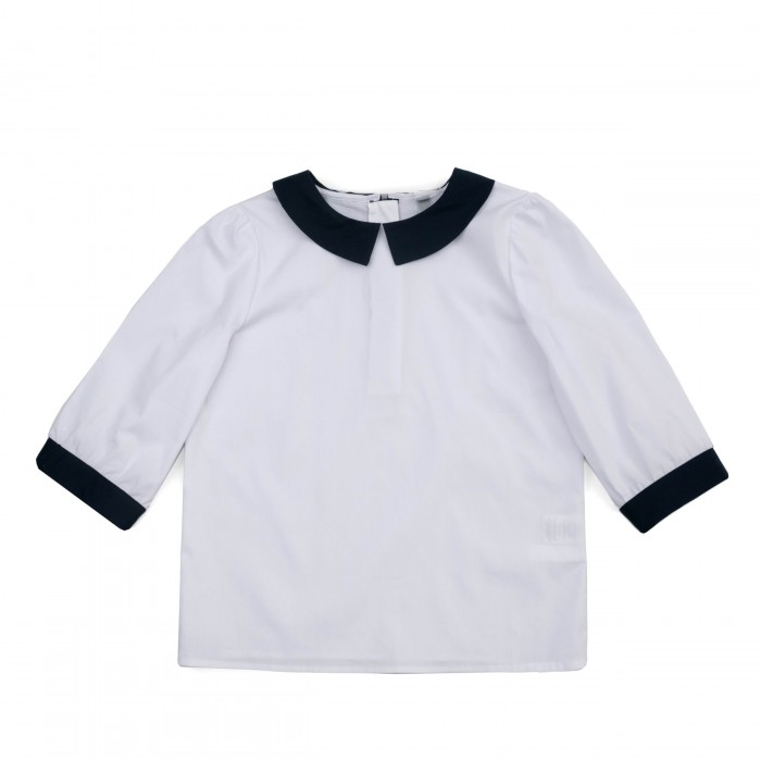 S’cool Блузка для девочек Classic 384429 свободная белая блузка для девочек