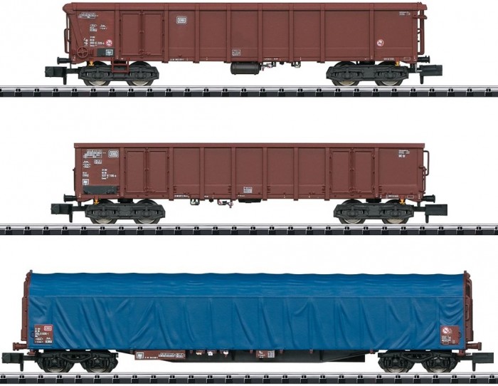 Железные дороги Trix Набор грузовых вагонов железные дороги trix вагон платформа с контейнерами