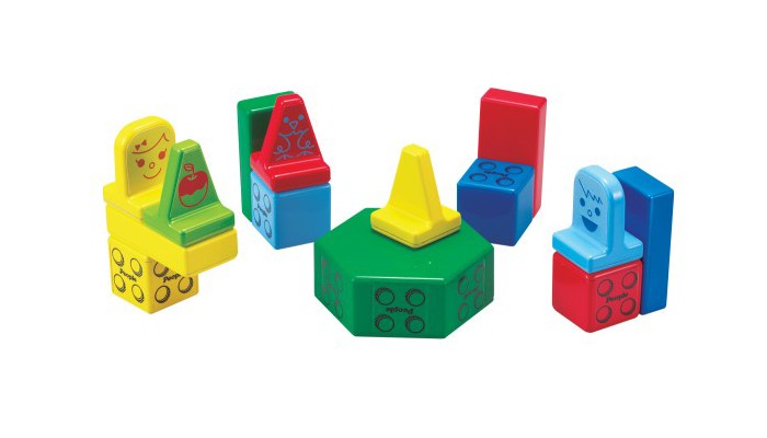 Развивающая игрушка People Набор кубиков Block (31 шт.) и Игровой коврик