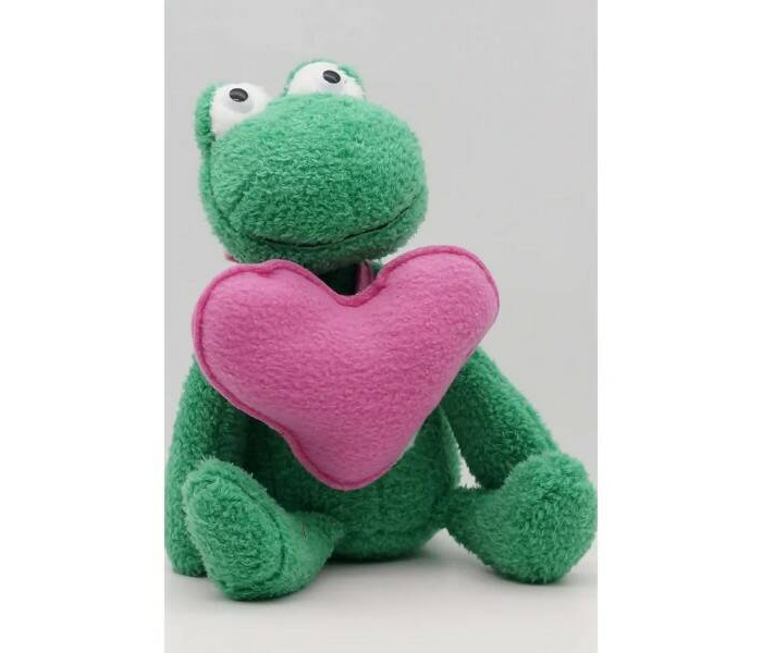 Мягкая игрушка Unaky Soft Toy Лягушка Синдерелла с розовым сердцем 24 см