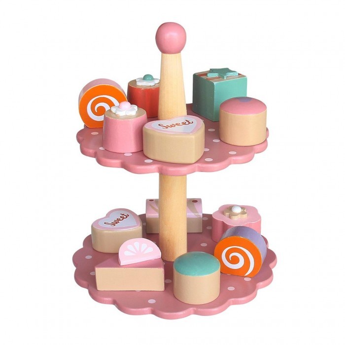 Деревянная игрушка Magni Подставка с пирожными 12шт.