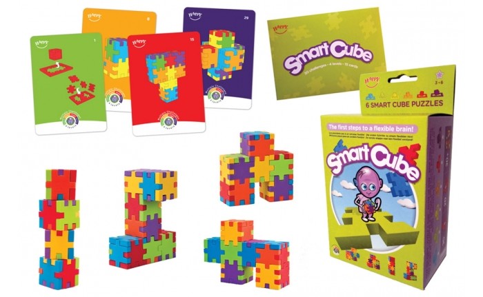 Пазлы Happy Cube Смарт куб 6 пазлов и 15 карточек головоломка бесконечный куб infinity cube пастельные цвета