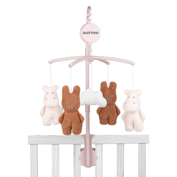 Мобили Nattou Susie & Bonnie Бегемот и Кролик мягкие игрушки orange бегемот пилюлькин 20 см