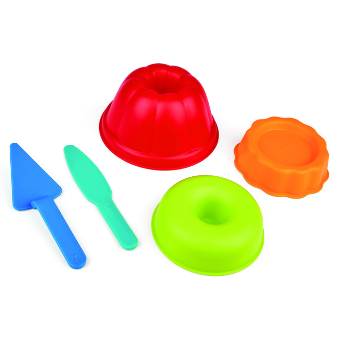 Игрушки в песочницу Hape Игровой набор формочек для песка (5 предметов)
