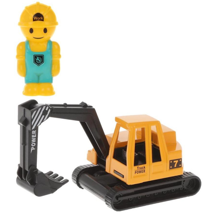 Пламенный мотор Игровой набор Экскаватор с фигуркой строителя