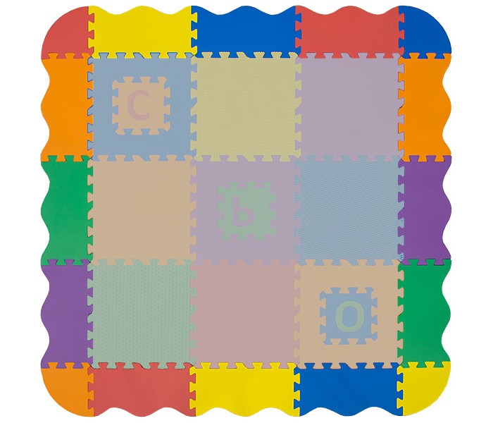 Игровой коврик FunKids Набор декоративных бордюров, толщина 15 мм KB-E049-12-NT