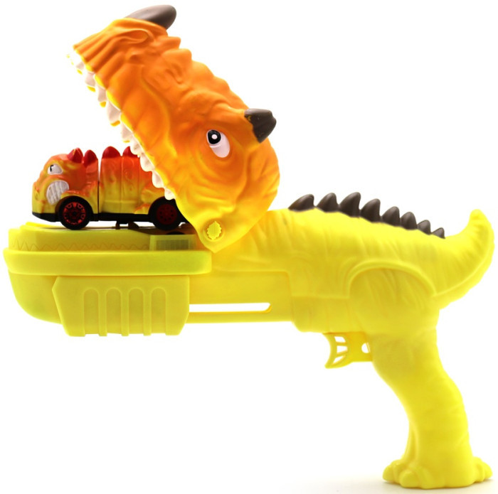  Speedy dinos Игровой набор Скоростные динозавры с 1 фрикционной машинкой и пусковым устройством - Желтый