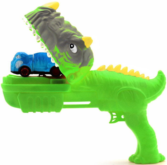  Speedy dinos Игровой набор Скоростные динозавры с 1 фрикционной машинкой и пусковым устройством - Зеленый