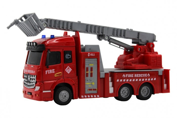 Машины Funky Toys Пожарная машина с выдвижной лестницей Die-cast
